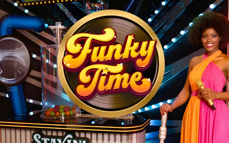 Energetic Daytona Spin Funky Time featuring dance‑themed wheels and multipliers.